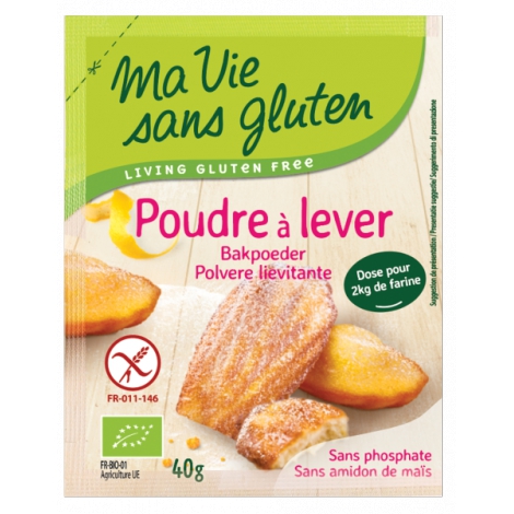Ma Vie sans Gluten Poudre à lever sans gluten 40g Ma Vie Sans Gluten