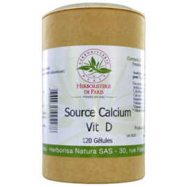 Herboristerie de paris Source Calcium Vitamine D 120 gélules Herboristerie De Paris