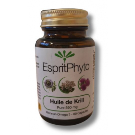 Esprit phyto HUILE DE KRILL PURE 60 CAPSULES DE 590 MG Esprit phyto