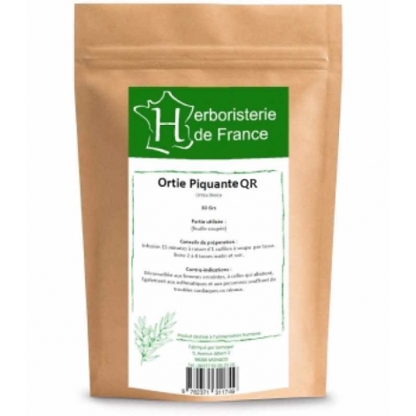 Ortie Piquante Feuille Bio 30gr Herboristerie de france ortie bio Onaturel