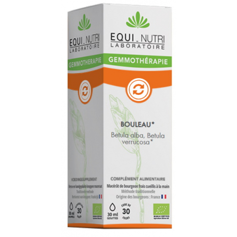 Equi - Nutri Bouleau blanc bio Flacon compte gouttes 30ml Equi - Nutri