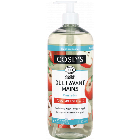 Coslys Gel lavant mains à la pomme bio 1 Litre Coslys