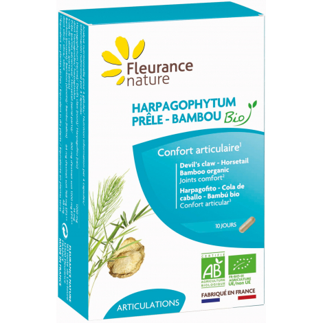 Fleurance Nature Harpagophytum Prêle Bambou Bio 40 gélules Fleurance Nature