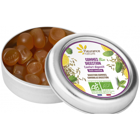 Fleurance Nature Gommes digestion Bio 30gr menthol fenouil Onaturel