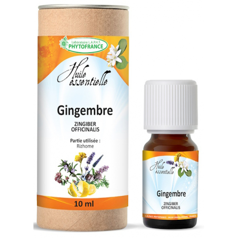 Phytofrance Huile essentielle de Gingembre rhizome Bio 10 ml Phytofrance