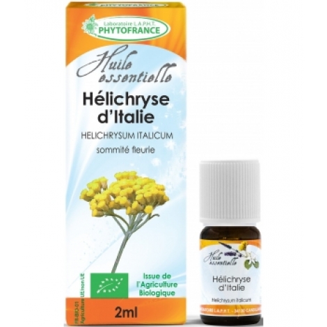 Phytofrance Huile essentielle d'Hélichryse Italienne Sauvage BIO 2 ml Phytofrance