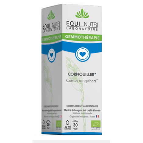 Equi Nutri Cornouiller bio Flacon compte gouttes 30ml Onaturel