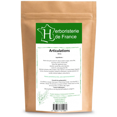 Herboristerie De France Tisane Articulations 30 gr infusion articulaire Onaturel