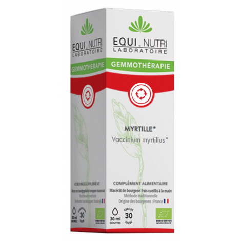 Equi - Nutri Myrtille bio Flacon compte gouttes 30ml circulation Onaturel