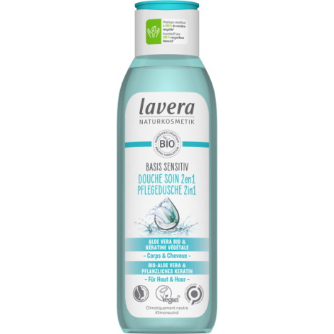 Lavera Gel douche Soin 2en1 basis sensitiv 250ml Lavera