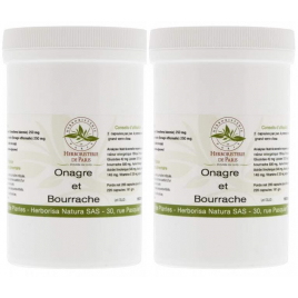 Herboristerie de Paris Huiles Bourrache Onagre lot de 2 X 220 capsules Herboristerie De Paris
