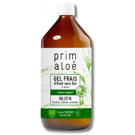Prim Aloe Pur Gel à boire Aloé Vera Bio 99,35pc 1 Litre Prim Aloé
