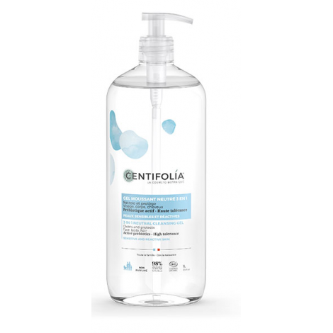 Centifolia Gel moussant neutre 3 en 1 1L Centifolia