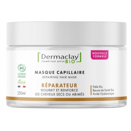 Dermaclay Masque capillaire réparateur Cheveux secs fragilisés 250ml Dermaclay
