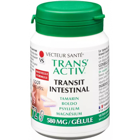 Vecteur Santé Trans'Activ 72 gélules tamarin psyllium sulfate de magnésium Onaturel