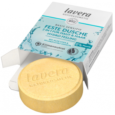 Lavera Gel douche et Shampoing solide 2 en 1 Basis Sensitiv 50ml Lavera