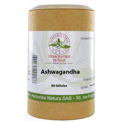 Ashwagandha 90 gélules Herboristerie De Paris énergie et anti-stress Onaturel