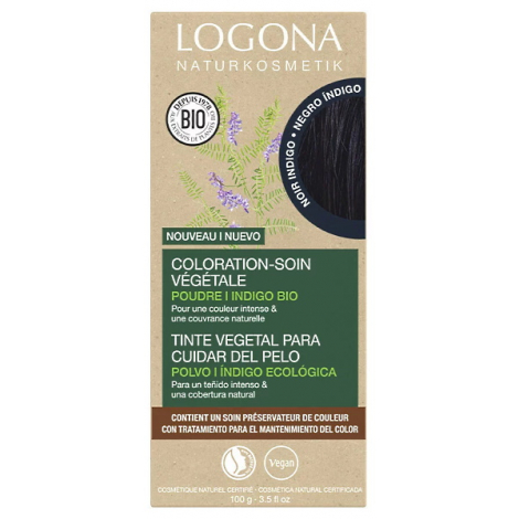 Logona Coloration soin végétale Noir Indigo 100 gr Logona