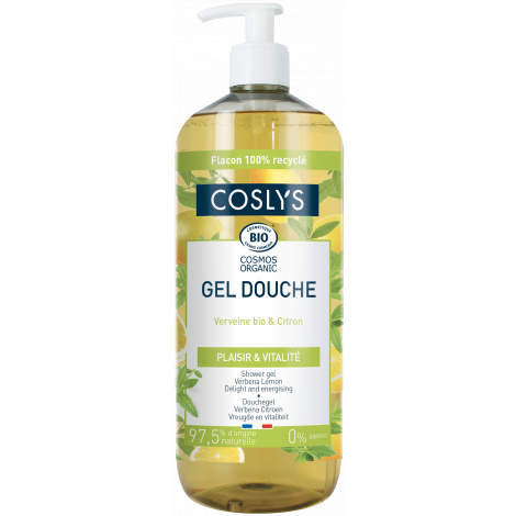 Coslys Gel douche Verveine citron 1 Litre Coslys