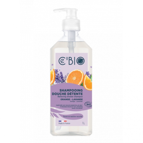 Cé'bio Shampooing douche Orange Lavande 1 Litre Cé'bio