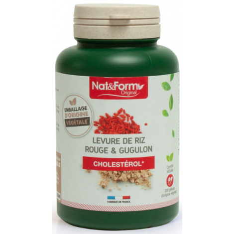 Nat et Form Levure de riz rouge et Gugulon 200 gélules Nat et Form