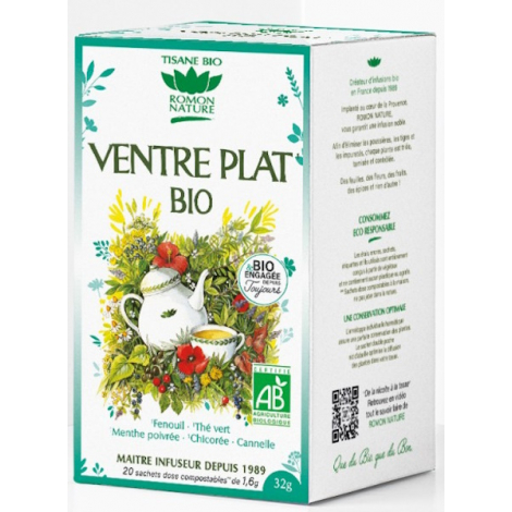 Romon Nature Tisane Ventre plat bio 20 sachets Romon Nature