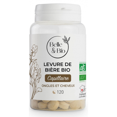 Belle et Bio Levure de bière BIO 120 comprimés Onaturel cheveux et ongles