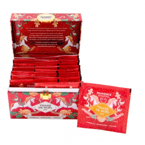 Provence d'Antan Tisane de Noël biologique coffret métal 20 sachets Provence D Antan