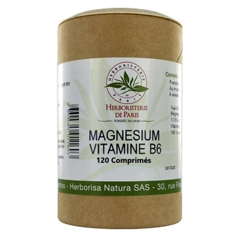 Herboristerie De Paris Magnésium Marin Vitamine B6 120 comprimés Herboristerie De Paris