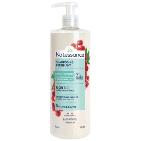 Natessance Shampooing fortifiant Ricin bio 500ml Natessance