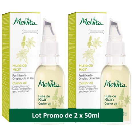 Melvita Duo Huile de Ricin Soin des ongles et des cils 2X50ml Melvita