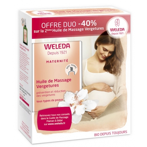 Weleda Duo Huiles de massage vergetures 2 X 100ml Weleda