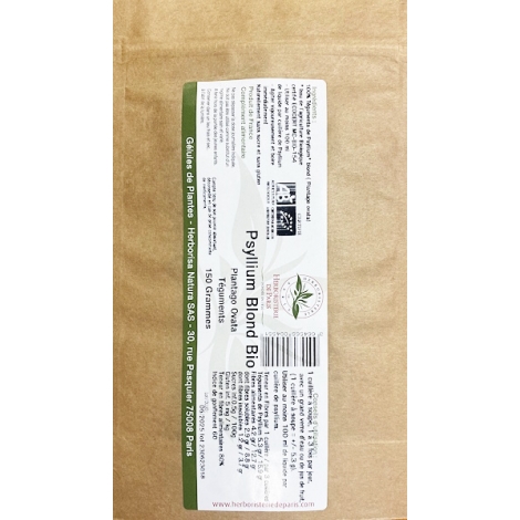 Herboristerie de Paris Psyllium blond Ispaghul bio 150 gr Herboristerie De Paris