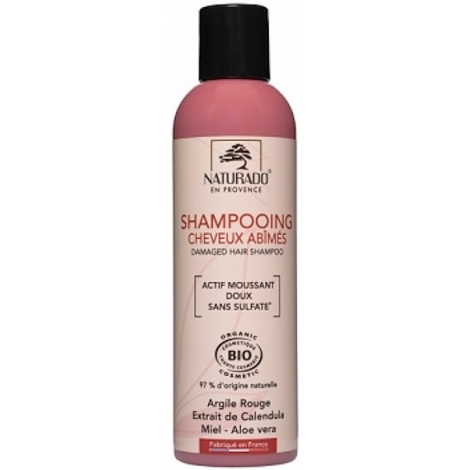 Naturado Shampoing cheveux abîmés sans sulfates 200ml Naturado