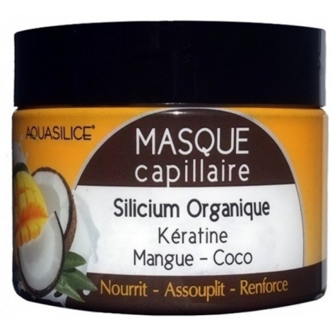 Aquasilice Masque capillaire Kératine Silicium Mangue Coco 250ml Aquasilice