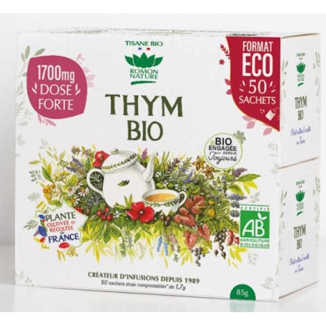 Romon Nature Tisane Thym Bio 50 sachets Romon Nature
