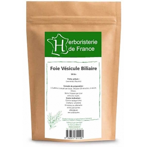 Herboristerie de France Tisane Foie vésicule biliaire 30gr Herboristerie de France