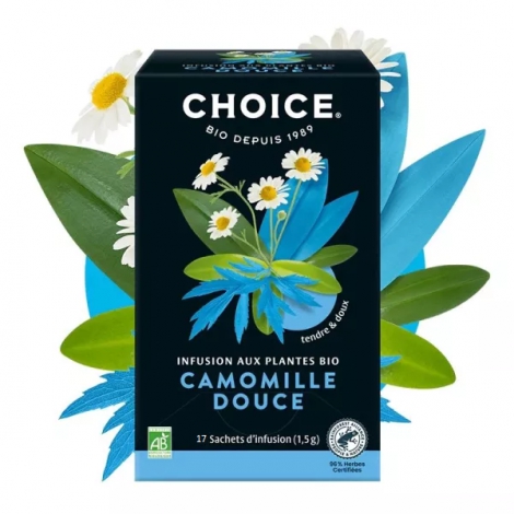 Choice Infusion camomille douce bio 17 sachets Choice