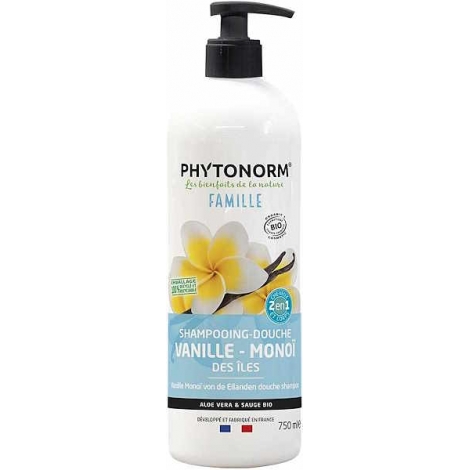 Phytonorm Shampooing douche Vanille Monoï des Iles 750ml Phytonorm