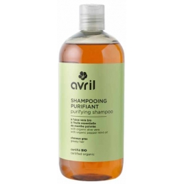 Avril Shampooing Purifiant cheveux gras 500ml contre le sébum excessif Onaturel