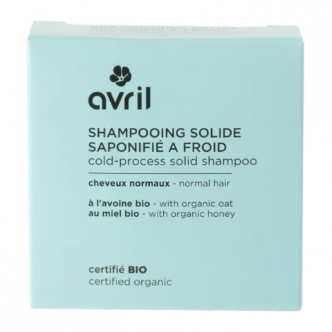 Avril Shampooing solide saponifié à froid Cheveux normaux 100g Avril Beauté