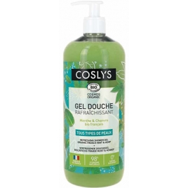 Coslys Gel douche rafraîchissant Menthe Chanvre 1L Coslys