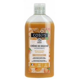 Coslys Crème de douche hydratante pêche carotte 250 ml Coslys