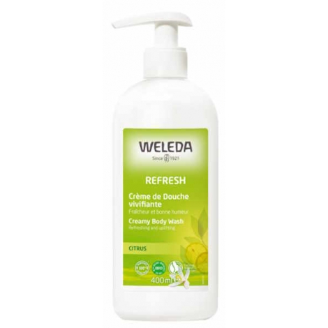 Weleda Crème de douche vivifiante au Citrus 400ml huile de sésame citron Onaturel