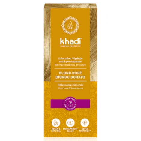 Khadi coloration végétale Blond doré 100gr Khadi