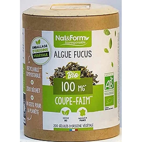 Nat et Form Algue Fucus Bio 200 gélules Nat et Form
