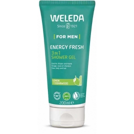 Weleda Gel Douche Men 3 en 1 Energy Fresh pour Homme 200ml Weleda