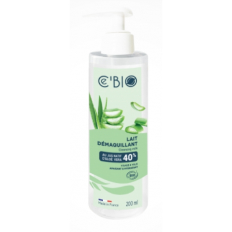 Cé'Bio Lait Démaquillant Hydratant Aloé vera 200ml Cé'bio