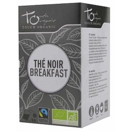 Touch Organic Thé noir breakfast BIO 24 sachets 48g thé de caractère foncé gout renforcé Onaturel