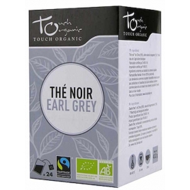 Touch Organic Thé noir Earl Grey BIO 24 sachets 48g Onaturel